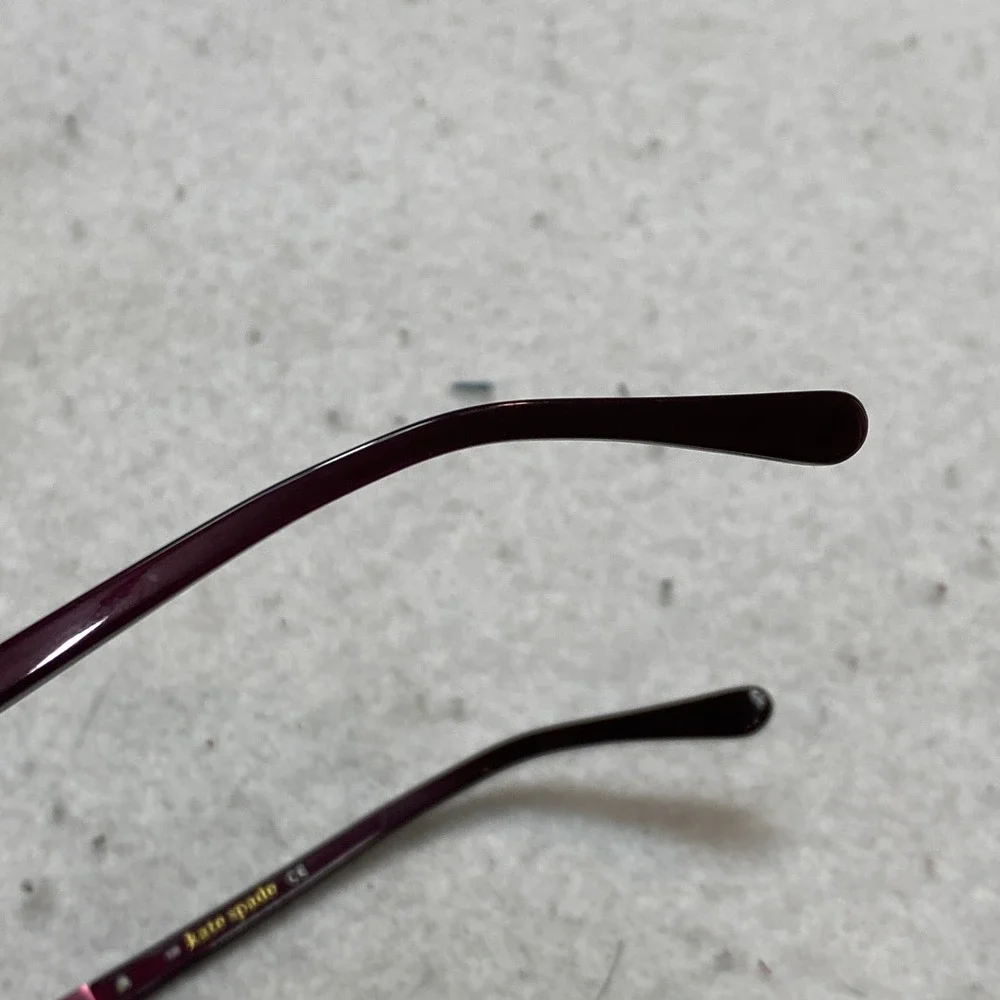 Kate Spade Averil 0RU6 Eyeglasses Womens Burgundy Rectangular 135mm